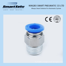 Nickle Plated Brass Male Straight Quick Push in Pneumatic Fitting